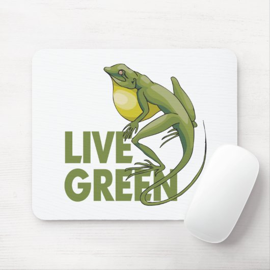 Live Green Mousepad (Mit Mouse)