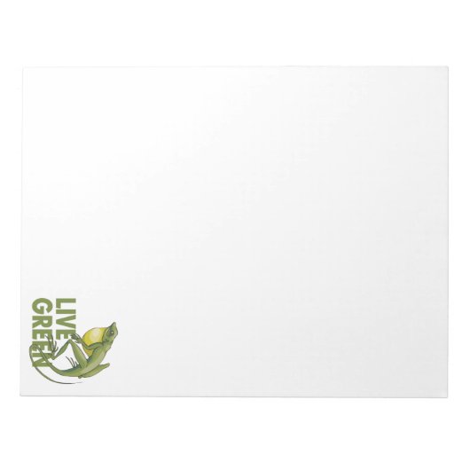 Live Green Notizblock (Vorderseite)