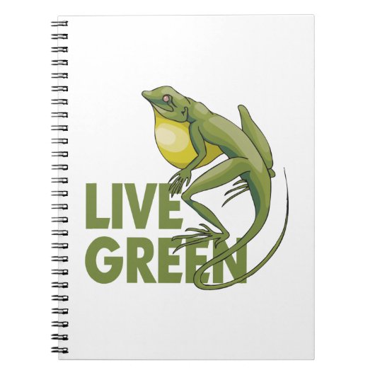 Live Green Notizblock (Vorderseite)