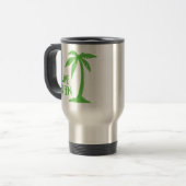 Live Green - Palm Tree Reisebecher (Vorderseite Links)