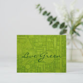 Live Green Postcard! Postkarte (Stehend Vorderseite)