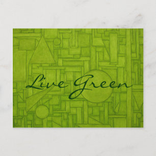 Live Green Postcard! Postkarte