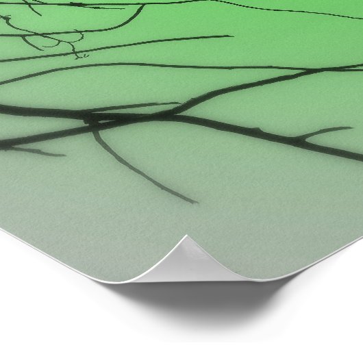 Live Green Poster (Ecke)