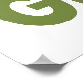 Live Green Poster (Ecke)