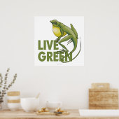 Live Green Poster (Küche)