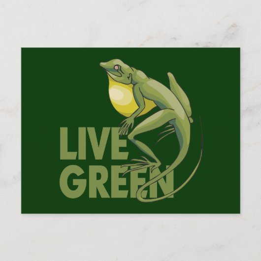 Live Green Postkarte (Vorderseite)