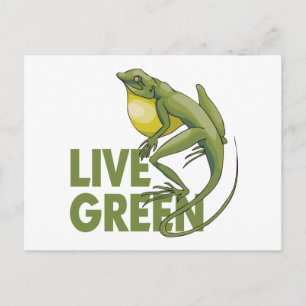 Live Green Postkarte