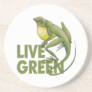 Live Green Sandstein Untersetzer