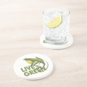 Live Green Sandstein Untersetzer (Seite)