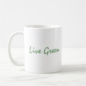 "Live Green"-Tasse Kaffeetasse (Links)