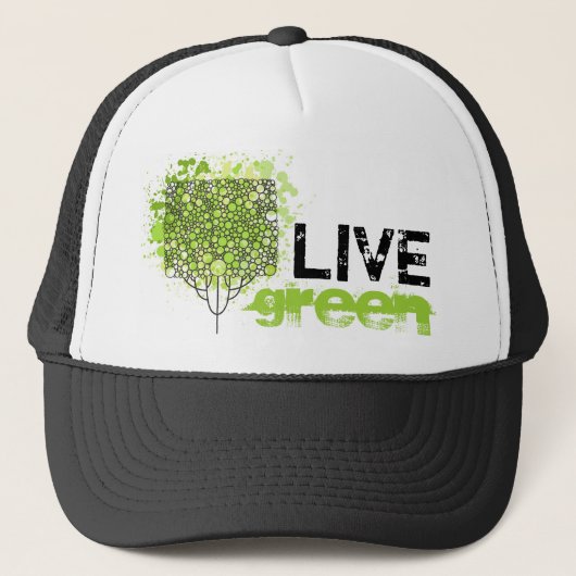 Live Green Truckerkappe (Vorderseite)