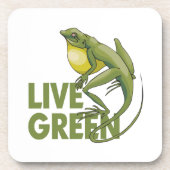 Live Green Untersetzer (Vorderseite)