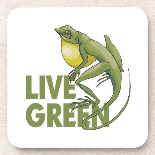 Live Green Untersetzer (Vorderseite)