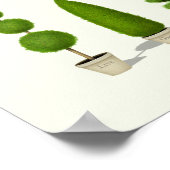 "Live Grow Thrive" - individuell anpassbare Themen Poster (Ecke)