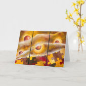 Live-Grußkarte Karte (Gelbe Blume)