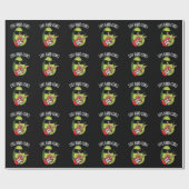 Live Hard Core Funny Avocado Rock Puck Dark BG Geschenkpapier (Flach)