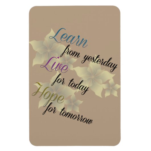 Live Hope lernen Magnet (Vertikal)