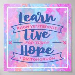 Live Hope lernen Poster
