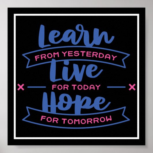 Live Hope lernen Poster (Vorne)