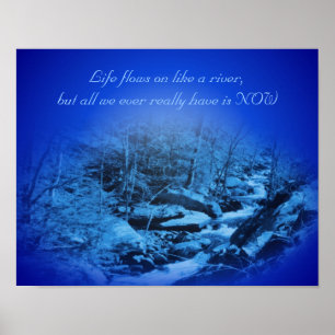 Live in der aktuellen inspirierenden Zitat Poster