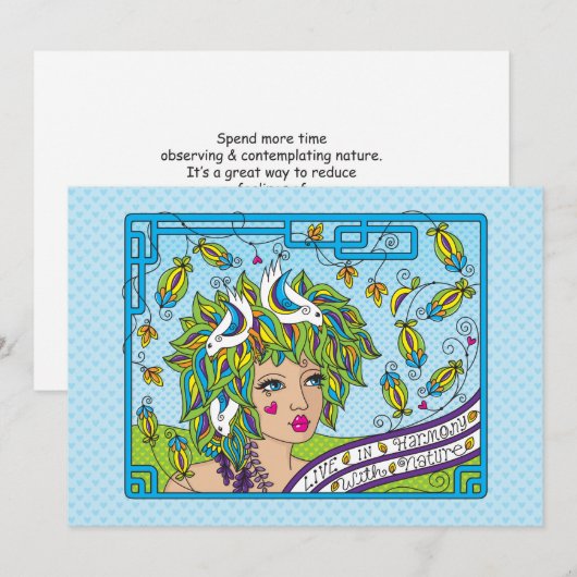 Live in Harmony_Flat Card 7"x5" (Vorne/Hinten)