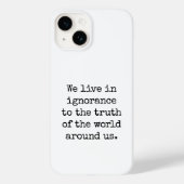 Live in Ignoranz iPhone Case (Rückseite)