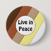 Live in Peace- Racial Harmony Button (Vorderseite)