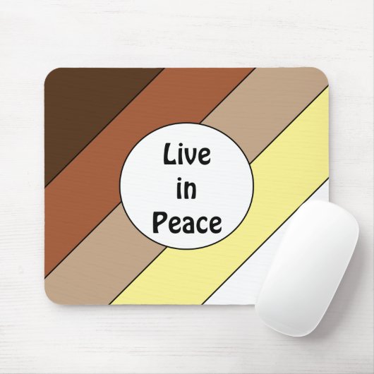 Live in Peace- Racial Harmony: Mousepad (Mit Mouse)