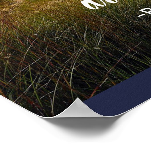 Live in Sunshine Zitat Poster (Ecke)