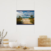 Live in Sunshine Zitat Poster (Küche)