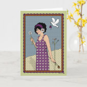 Live in the Moment_A_greeting Karte (Gelbe Blume)