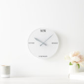 Live in the Moment Clock Runde Wanduhr (Zuhause)