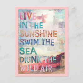 Live in the Sunshine Postkarte