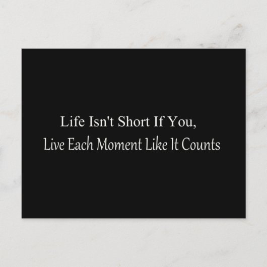 Live Inspiration Postkarte (Vorderseite)