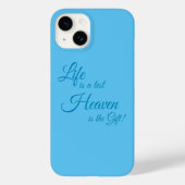 Live is a test heaven is the Gift iPhone case (Rückseite)