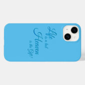Live is a test heaven is the Gift iPhone case (Rückseite (Horizontal))