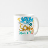 Live Ist Ein Lied Musiker In Einer Band Oder Orche Kaffeetasse (VorderseiteRechts)