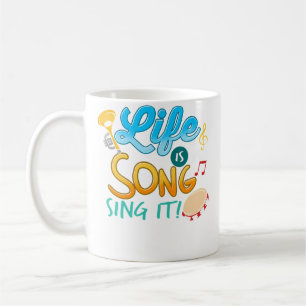 Live Ist Ein Lied Musiker In Einer Band Oder Orche Kaffeetasse