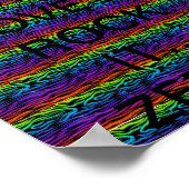 LIVE IT...LIEBE ES...ROCK ES! (ZEBRA) POSTER (Ecke)