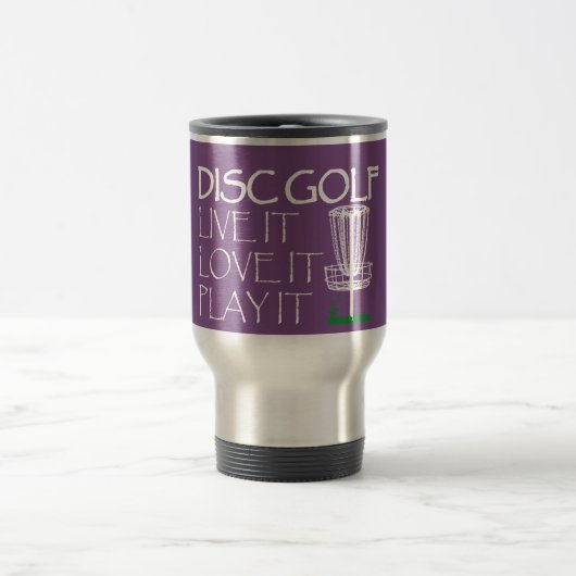 Live it Liebe it Disc Golf Kaffee Tasse (Mittel)