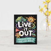 Live It Out Liebe wie Jesus Vbs 2025 Christlich Ca Karte (Gelbe Blume)