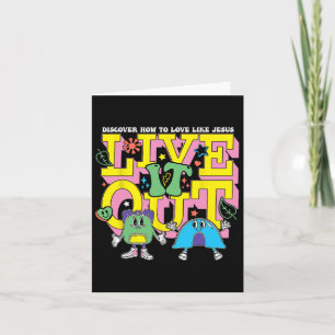 Live it out, wie Liebe wie Jesus VBS Sommerlager Karte