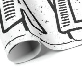 Live-Jazz-Kalligrafie-Illusion-Logo-Lettering mit Geschenkpapier (Rolleneckpunkt)