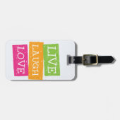 Live-Lachen Liebe 2 Gepäckanhänger (Vorderseite horizontal)