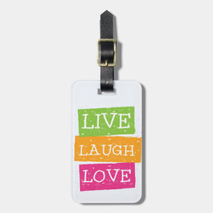 Live-Lachen Liebe 2 Gepäckanhänger