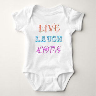Live, Lachen, Liebe Baby Strampler