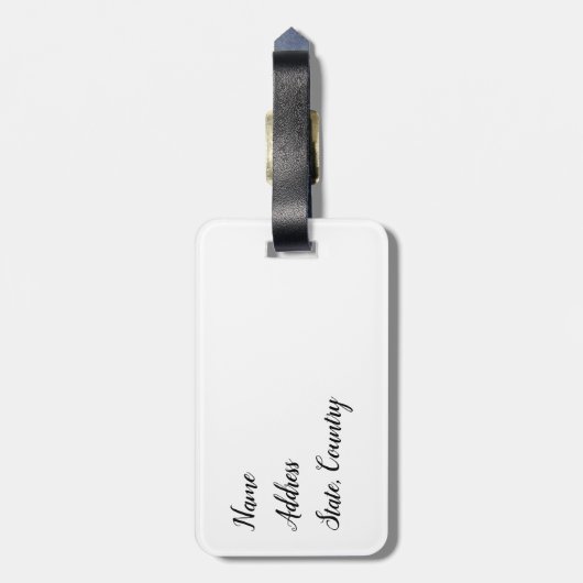 Live-Lachen Liebe einer Dackel Gepäckmarke Gepäckanhänger (Rückseite vertikal)