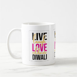 Live-Lachen Liebe feiert Diwali Kaffeetasse