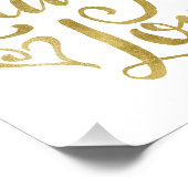 Live, Lachen, Liebe Fotodruck (Ecke)