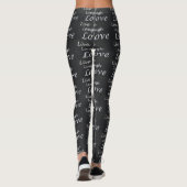 Live-Lachen Liebe Frauen Leggings (Rückseite)